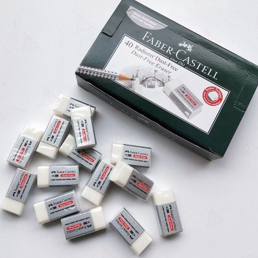 

KF7 LUSIN Penghapus Pensil Faber Castell Dust Free Kecil MURAH