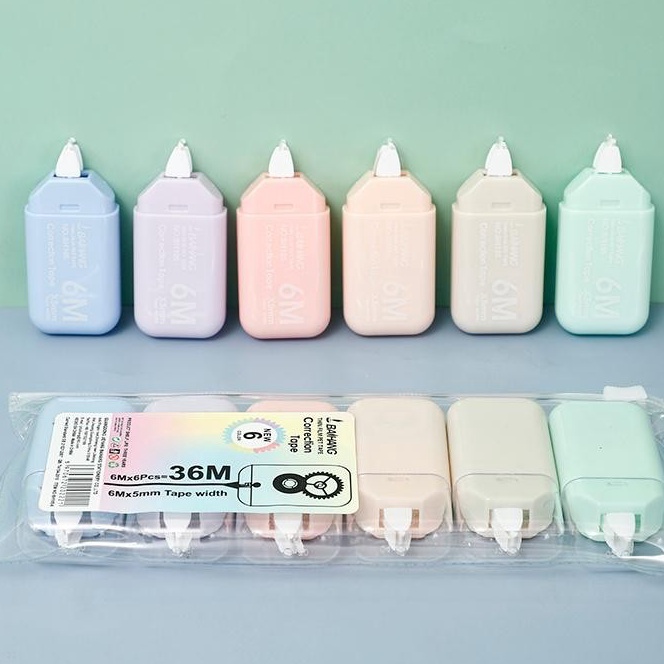 

Terbatas Tip Ex Kertas 6 Pcs Correction Tape Kotak Pastel 6 M Free Pouch