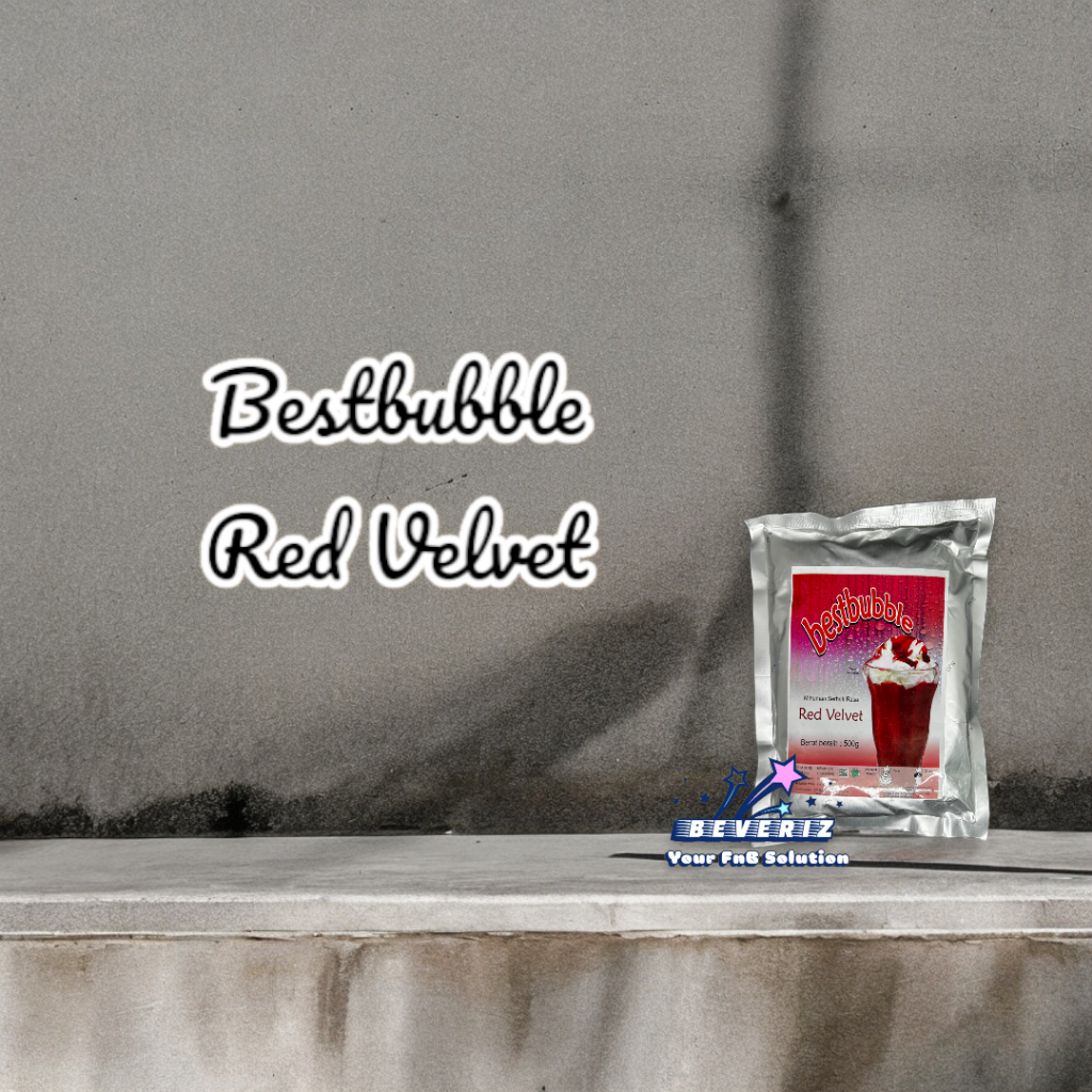 

Bestbubble Red Velvet Powder Drink | Bubuk Minuman Rasa Kekinian Aneka Rasa 500 Gram