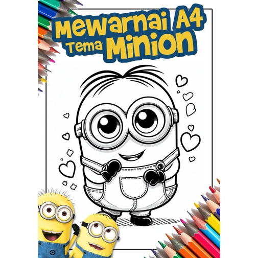 

Kertas Mewarnai Anak Tema Minion A4 – Gambar Lucu & Edukatif