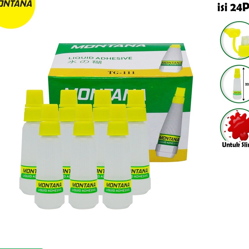 

Pilihan MONTANA Glue Lem Povinal TG111 Kecil 22 ml Untuk Slime