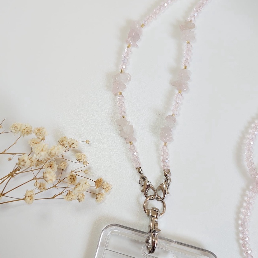 

Terlaris Lalaluna LANYARD CRYSTAL QUARTZ STONE GANTUNGAN ID CARD