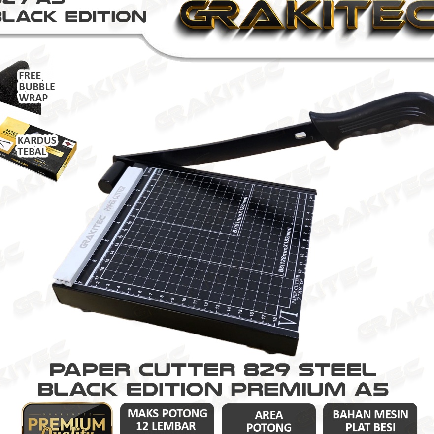 

KI3 Paper Cutter Mini A5 Alat Potong Mesin Pemotong Kertas HVS Sticker Dos PVC ID Card Yellow Board Art Paper Vinyl Bontax Camel Kertas