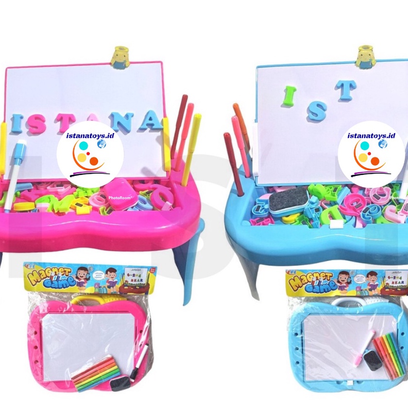 

Top ID Mainan Papan Tulis Magnetic Drawing Board Meja Belajar Anak FU1131