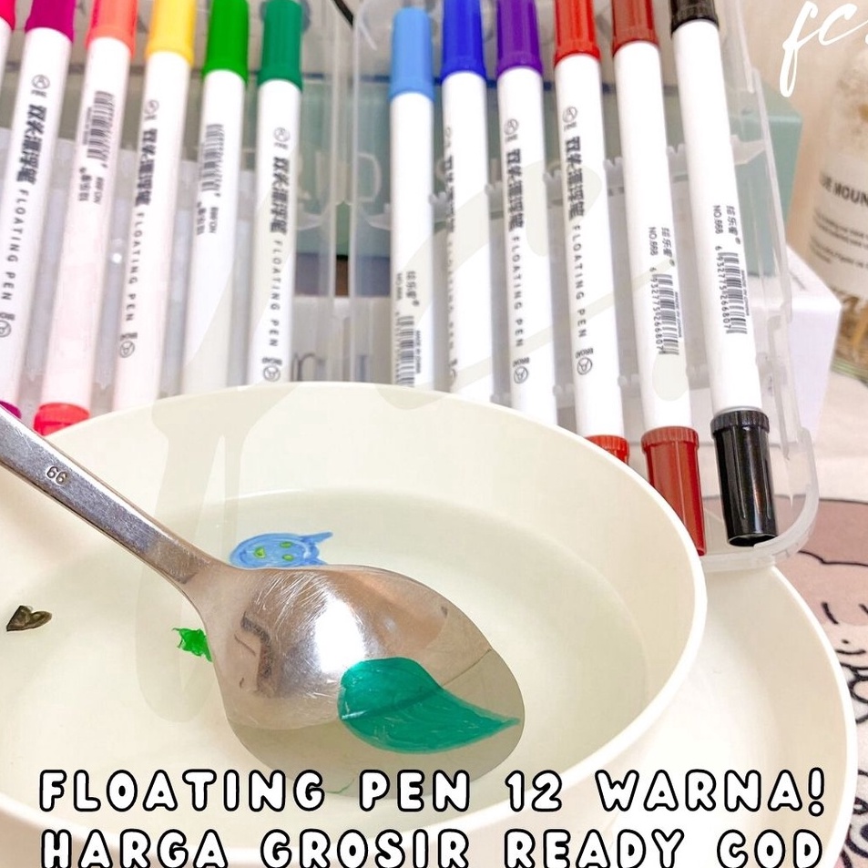 

Set 12 Pcs Warna Magical Water Floating Painting Pen Marker Anak Spidol Pena Lukisan Air No 668 Ajaib Papan Tulis Doodle Art Craft DIY Alat Tulis Unik Harga Grosir Ready COD