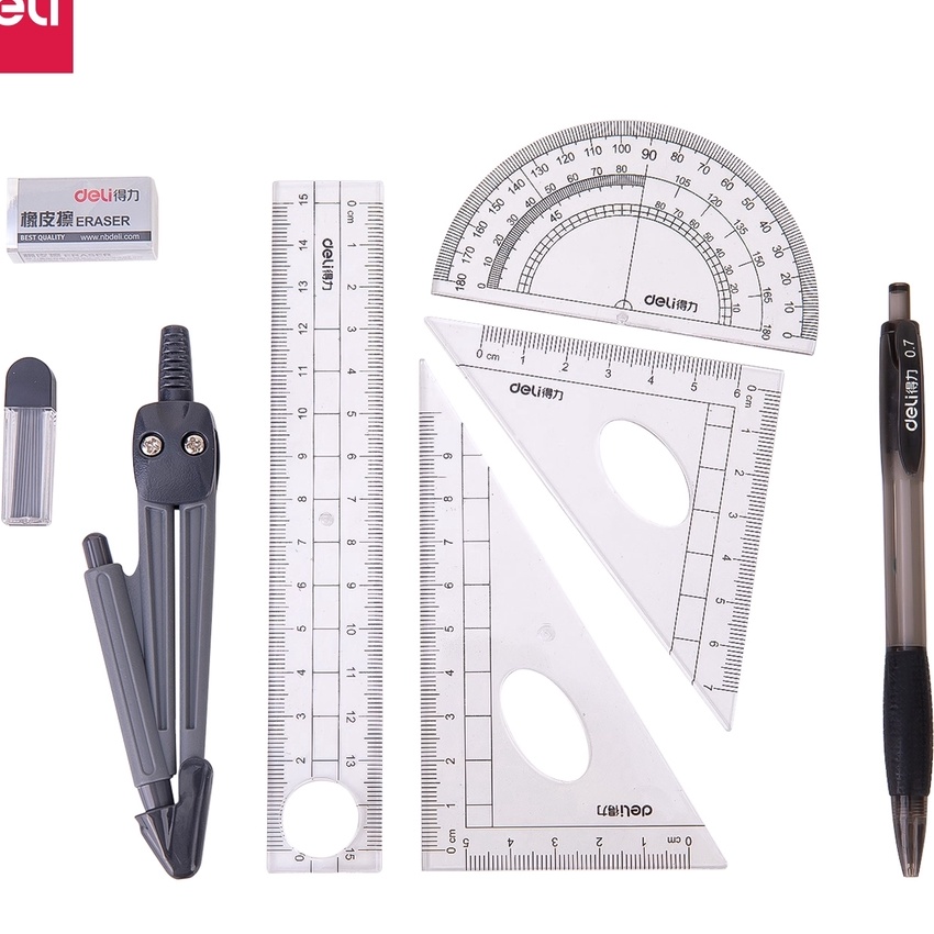 

KP8 Deli Penggaris Ruller Set Sekolah Skala Akurat Praktis Dan Mudah Dibawa 9591