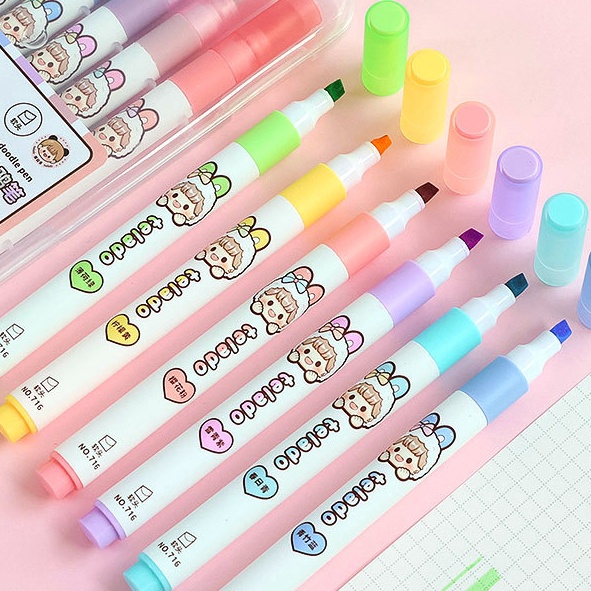 

Premium Stabilo Highliter Edisi Dodogiel 1 Set 6 Warna Pastel Doodle Pen Buat Jurnaling TLD137