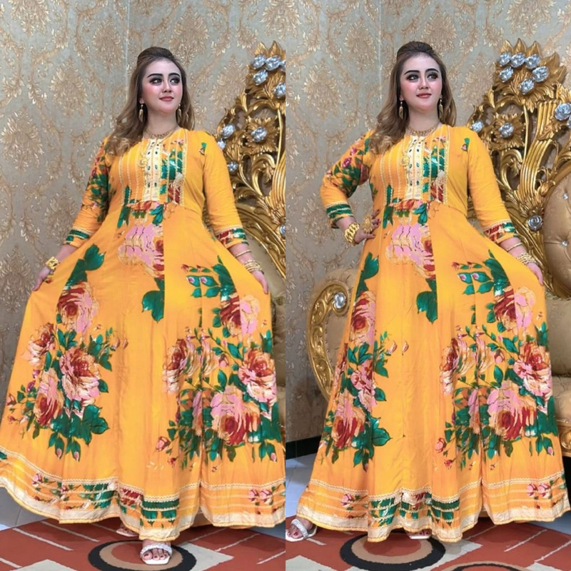 Gamis India Motif Terbaru Dress Hindi Gamis India Premium