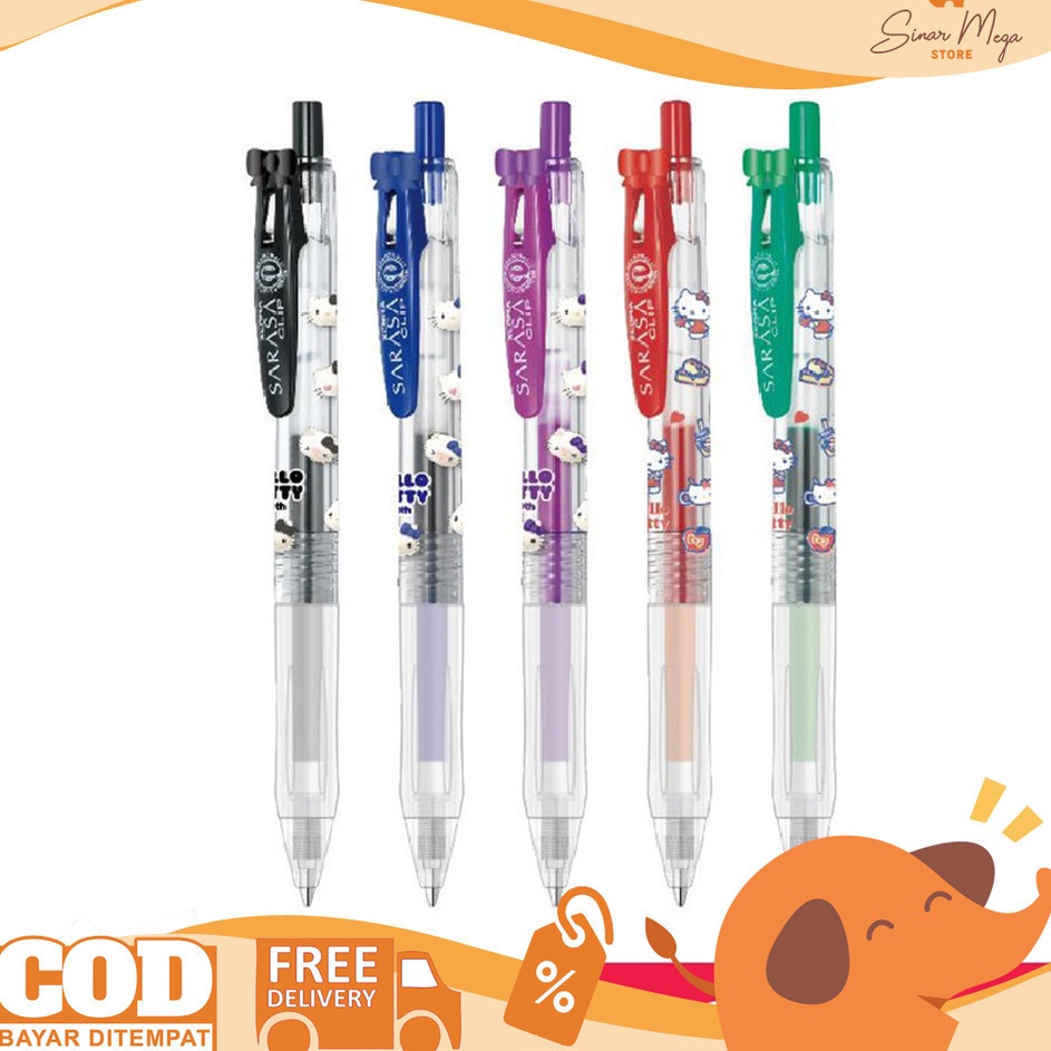 

Sa 5 Hello Kitty Pulpen Gel Karakter SATUAN Warna Limited Edition