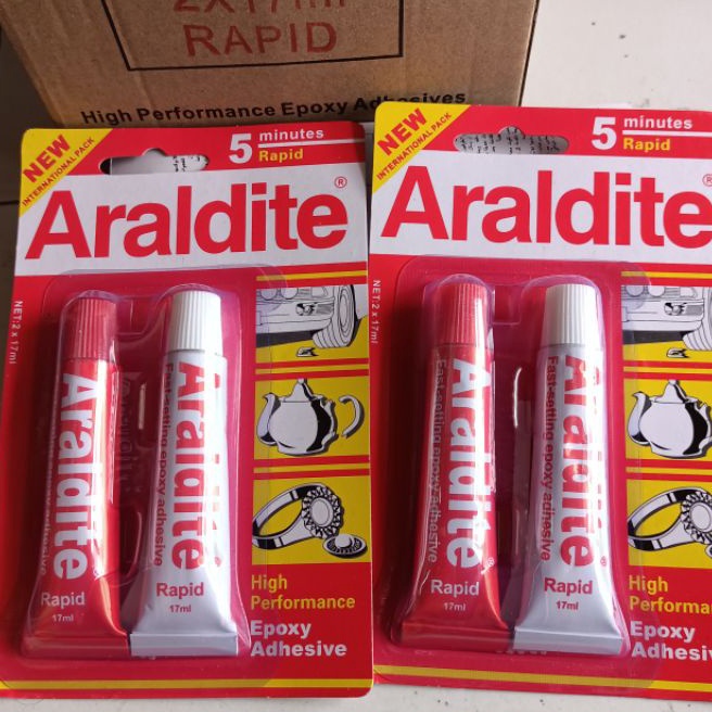 

FG2 Lem Epoxy Besi rapid cepat 5 menitAraldite merah