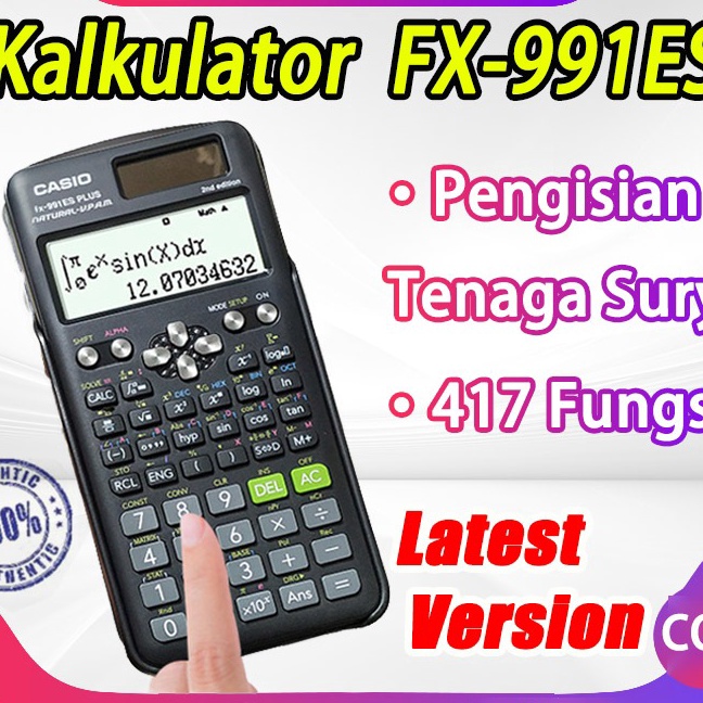 

Wah Kalkulator Scientific Casio ilmiah FX991ESPlus Kalkulator Casio Scientific Calculator Portable Rechargeable Calculator 417 Various Functions Dukungan Untuk Muatan Surya