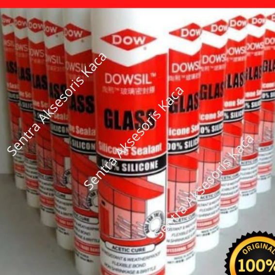 

Hemat Dowsil Dow Corning Asam lem kaca Silicone Sealant