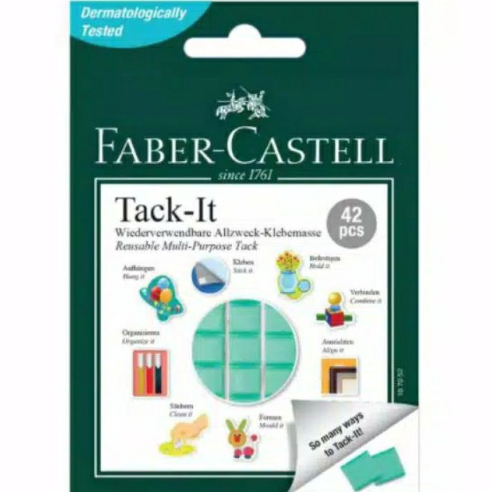

Pilihan FaberCastell Tackit Reusable multipurpose tack 42pcs