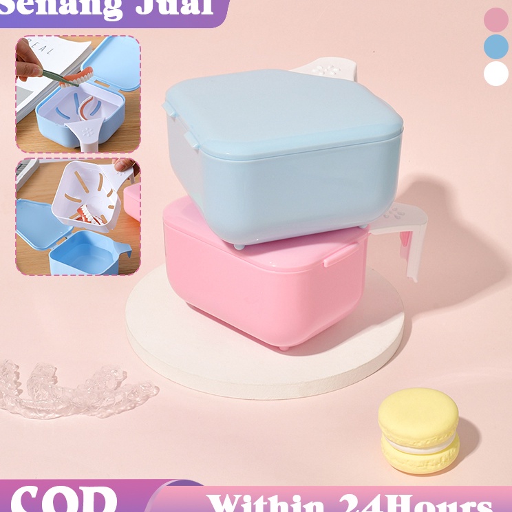 Awet Wadah Retainer Gigi Sanitasi Wadah Gigi  Tempat Gigi Travel Pobel  Case Gigi
