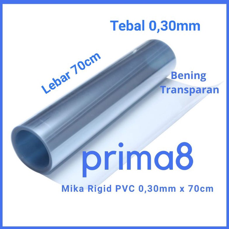 SPECIAL PROMO Plastik Mika Kaku Rigid PVC Clear Bening Tebal 3mm Lebar 7cm Mika Hantaran Kotak Seser