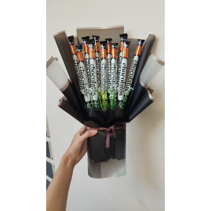 

snack bouquet/buket makanan chocolatos