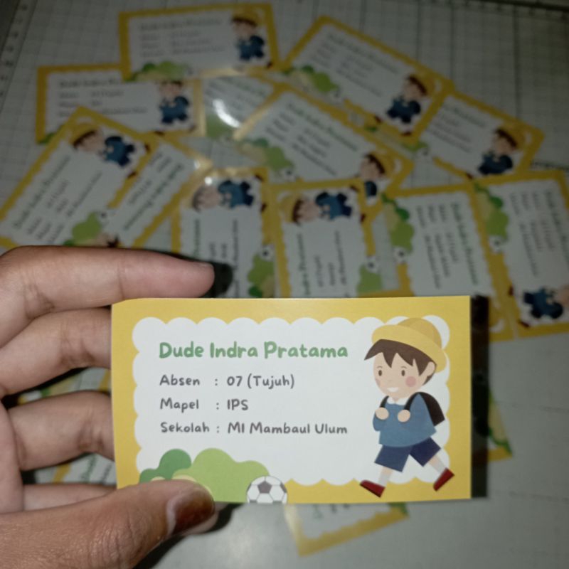 LABEL NAMA BUKU ANAK SEKOLAH