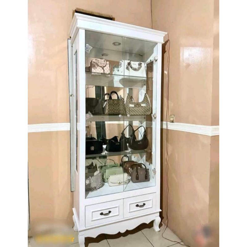 Lemari tas Lemari pajangan Lemari kaca Showcase