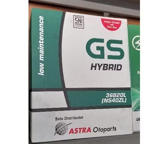Accu/aki GS ASTRA (ASLI) type hybrid NS40ZL Basah