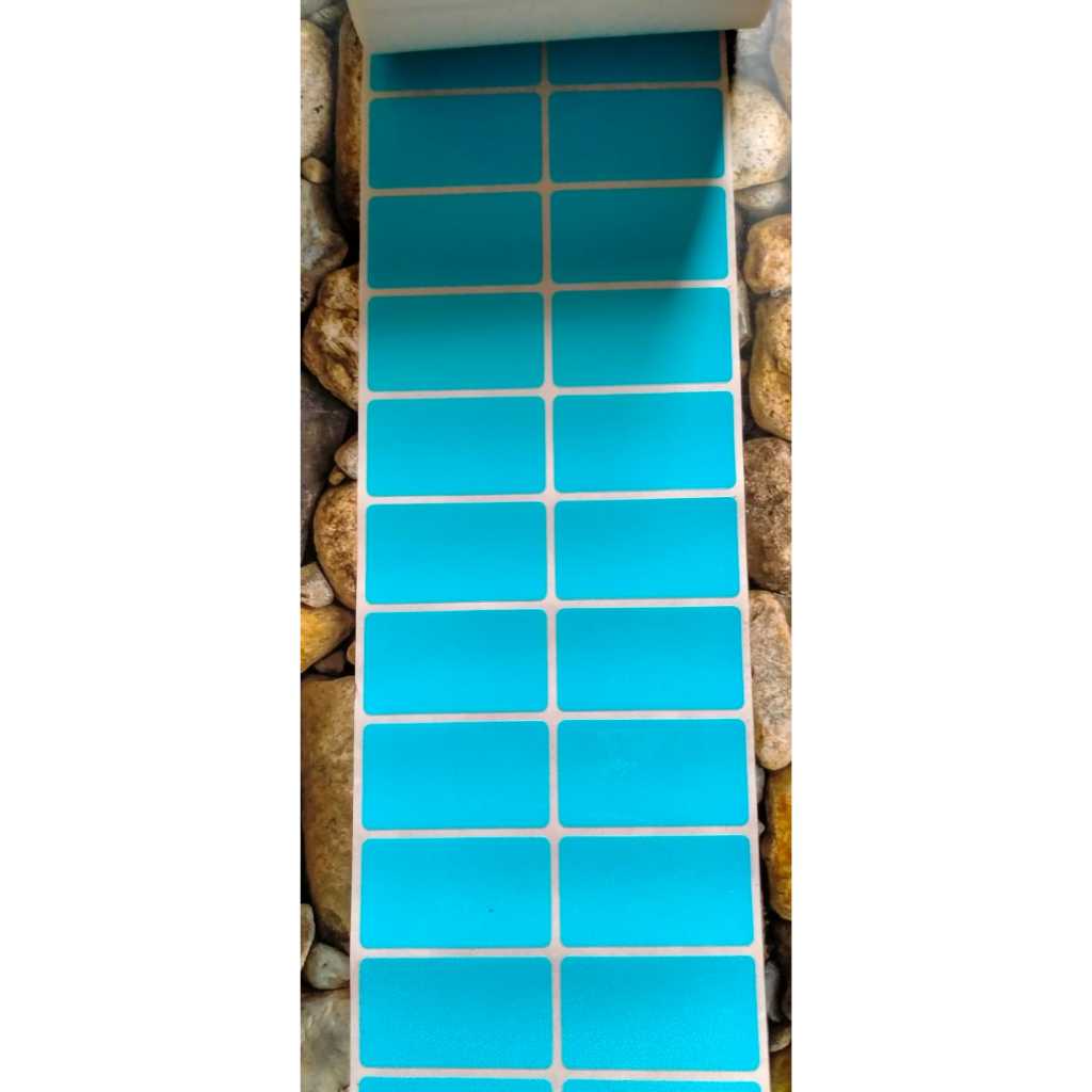 

Stiker label nama waterproof Biru tua