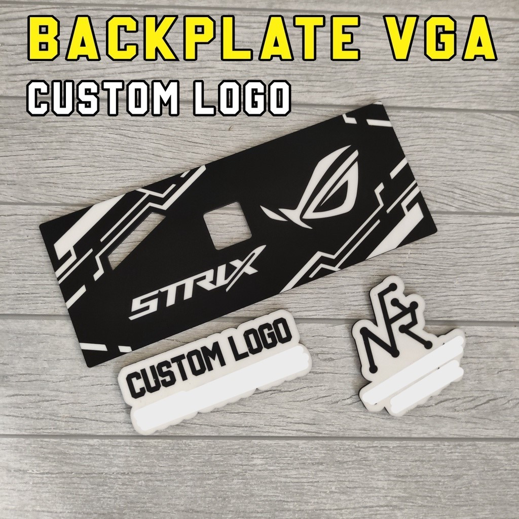 backplate vga logo custom ukuran vga mini
