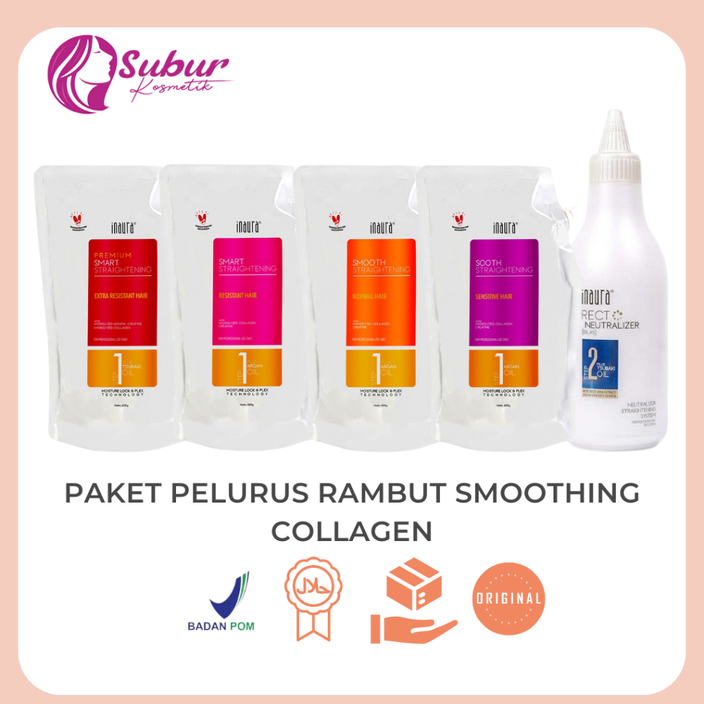 Inaura - Smoothing Collagen Sepaket (Cream Pelurus 600gr & Recto 500gr)