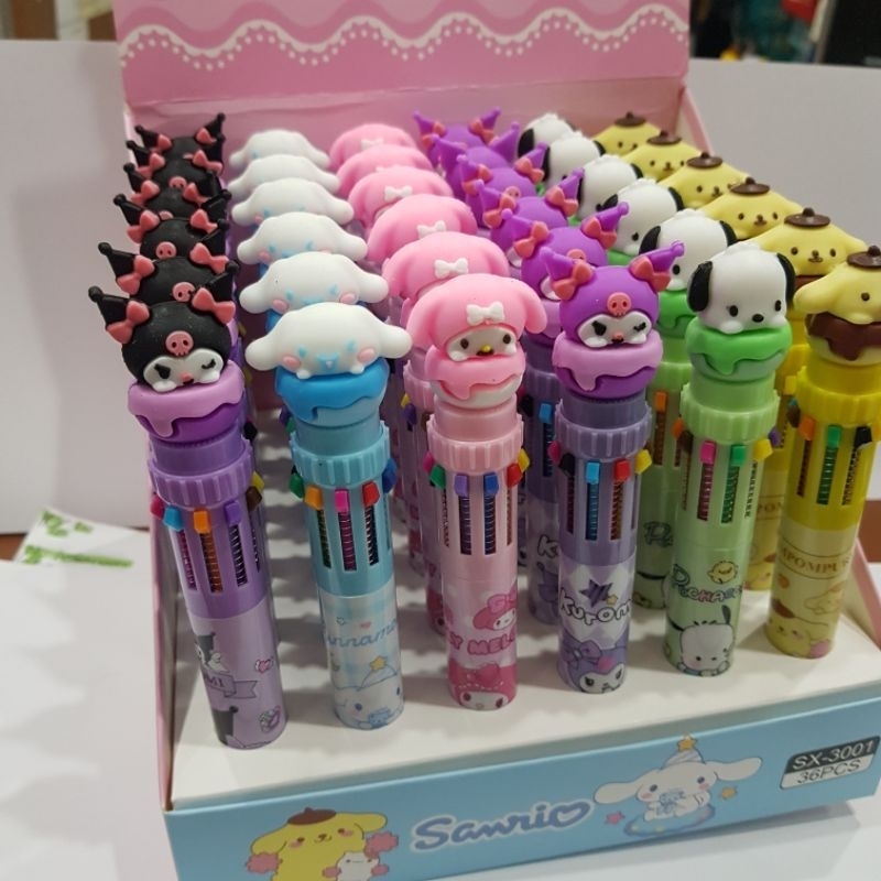 

Bolpoin 10 Warna Motif Sanrio SX-3001