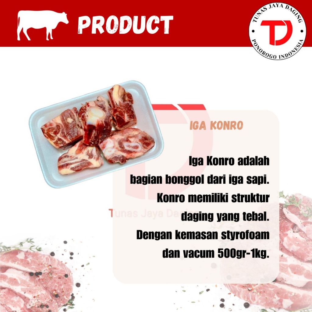 IGA KONRO / BACK RIBS / BRISKET BONE
