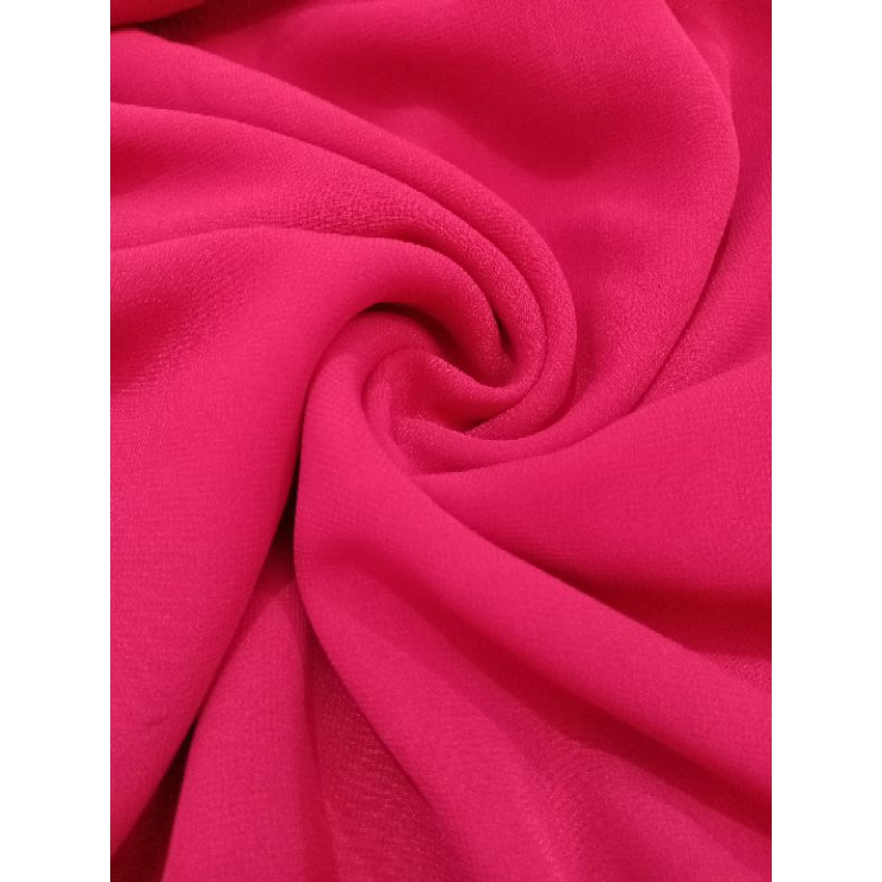 CERUTI TIPIS POLOS WARNA BARBIE PINK (REQ PANJANG 50 CM = Rp11.500)