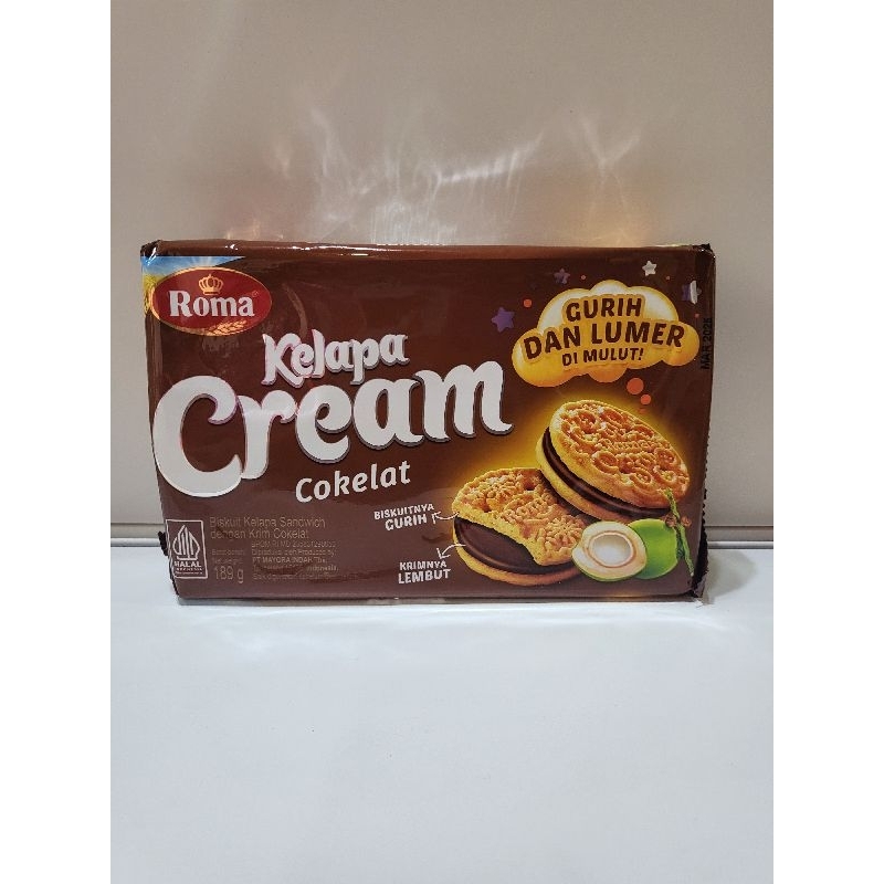 

Biskuit Roma kelapa cream cokelat