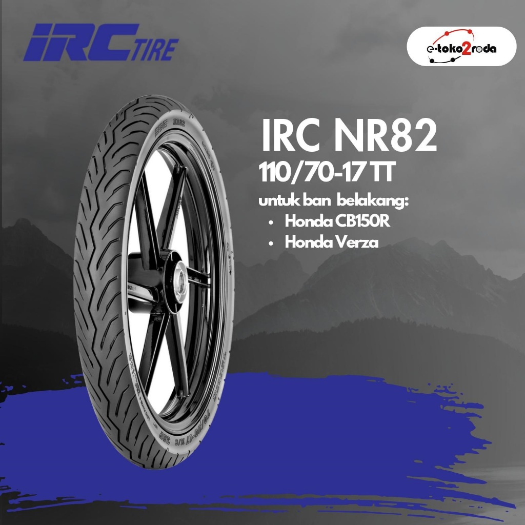 BAN IRC TUBETYPE NR82 110/80 RING 17