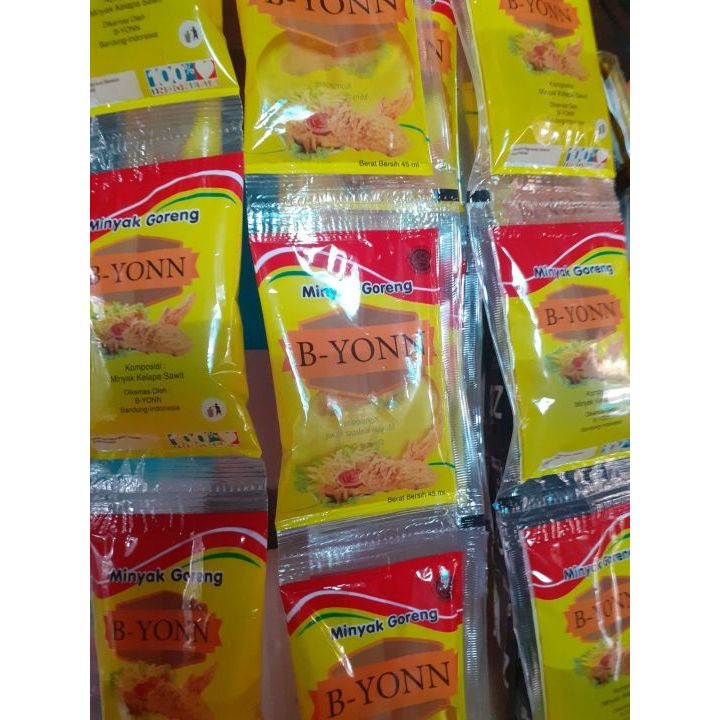 

Minyak Goreng B-Yonn Renceng 45 ml 1 Renceng 10 pcs