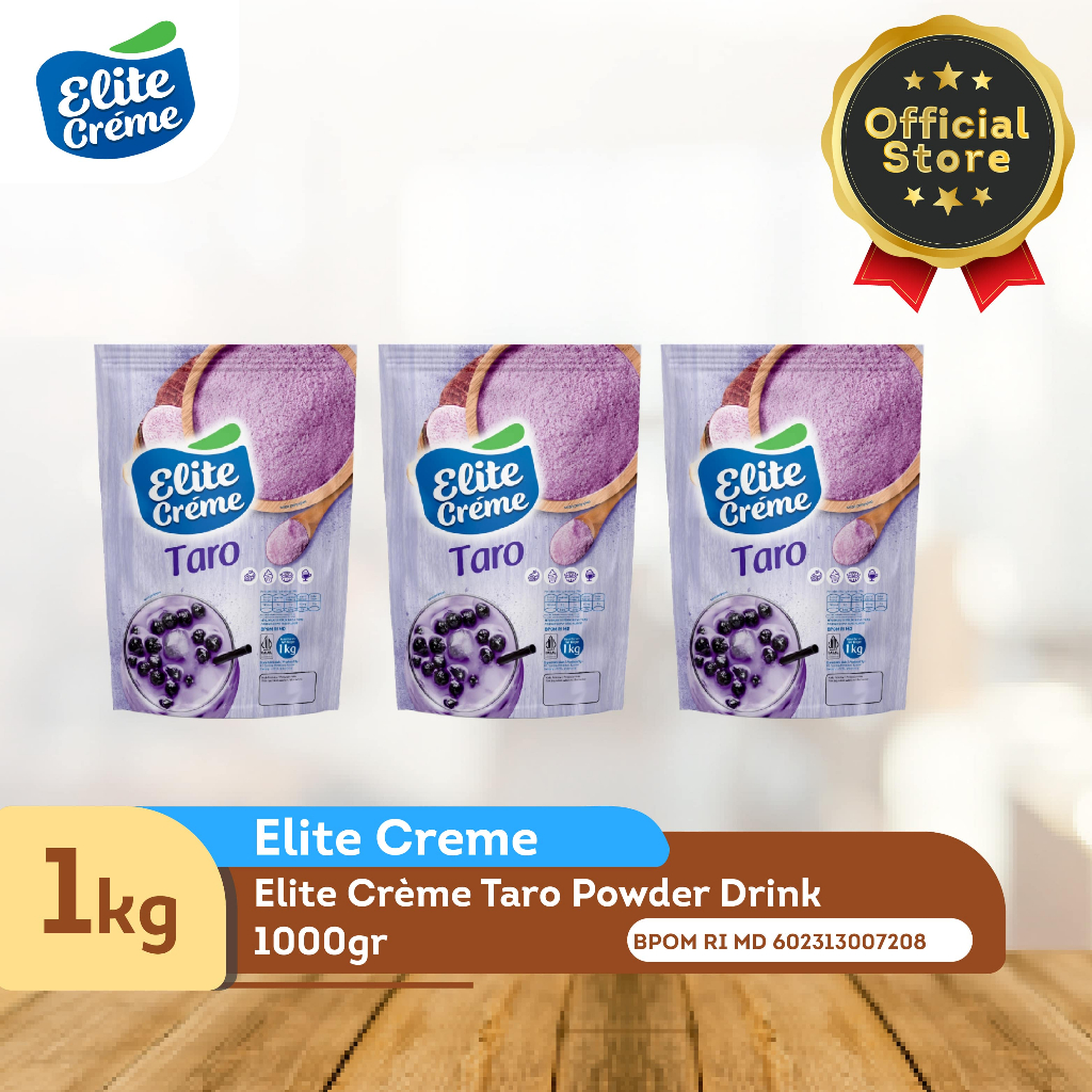 

Elite Creme Powder Drink Non Dairy Creamer Taro 1kg x 3