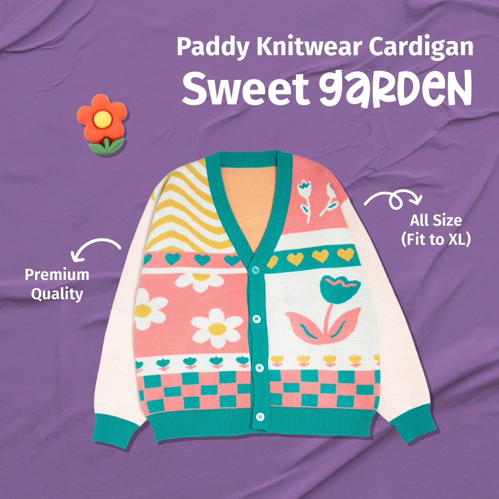 Paddy Knitwear Cardigan Rajut Sweet Garden