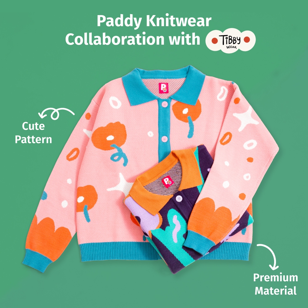 Paddy Knitwear Collaboration with Tibby Wear - Cardigan Rajut