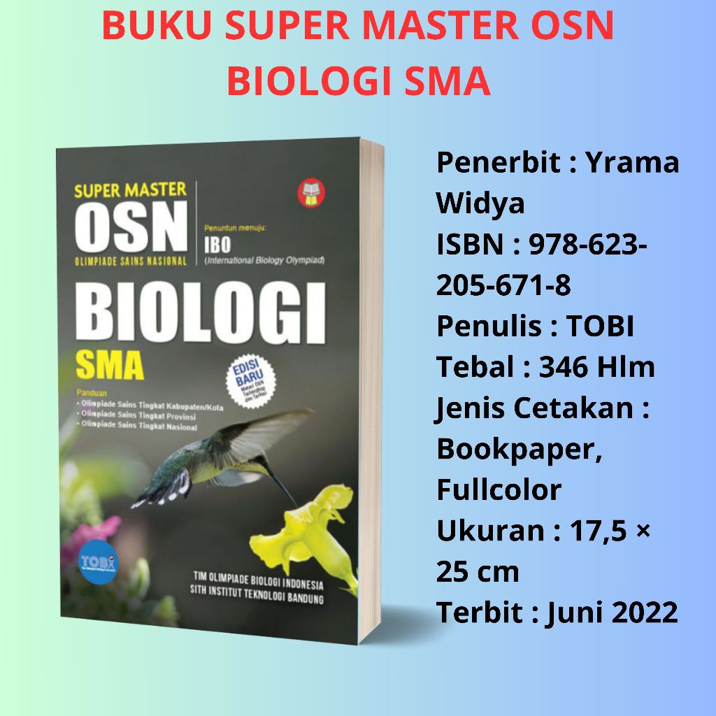 BUKU SUPER MASTER KSN/OSN BIOLOGI SMA/MA