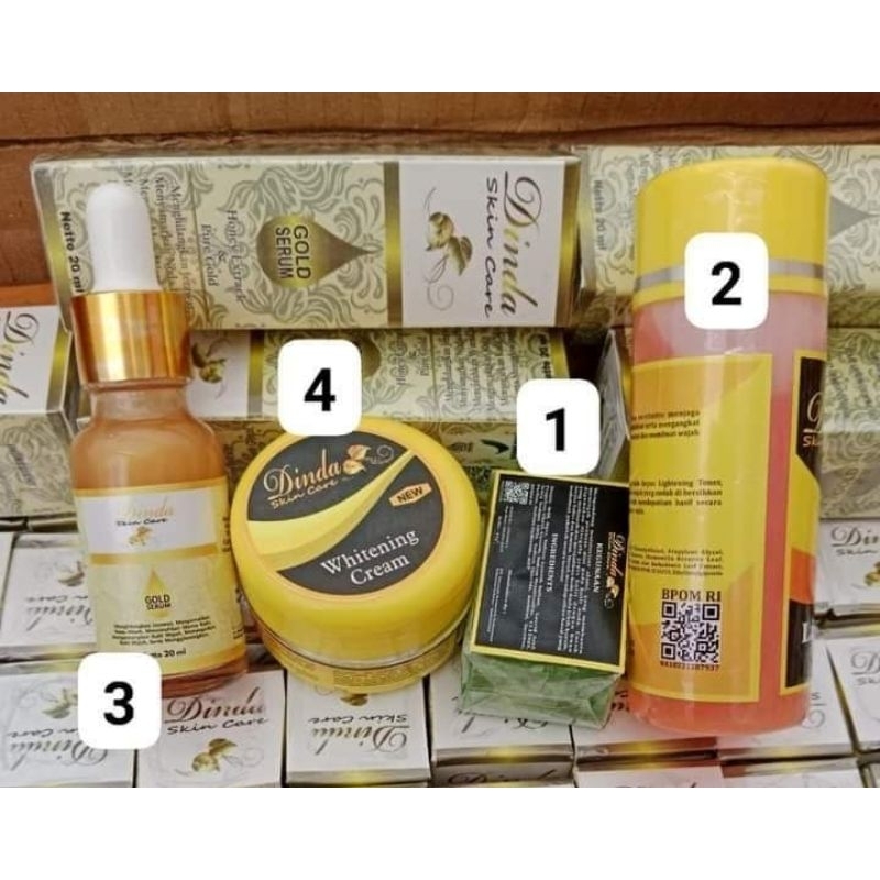 Paket Dinda Skincare (Sabun, Toner, Cream 1 dan serum)