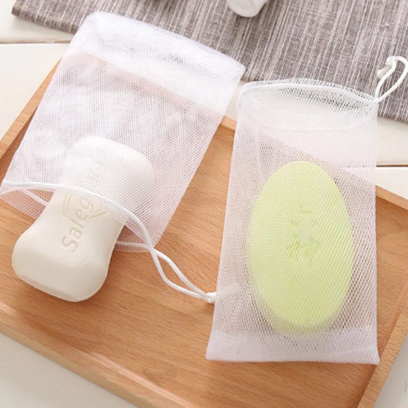 Kantong Jaring Busa Sabun / Pouch Jaring Sabun / Jaring Pembuat Busa Sabun
