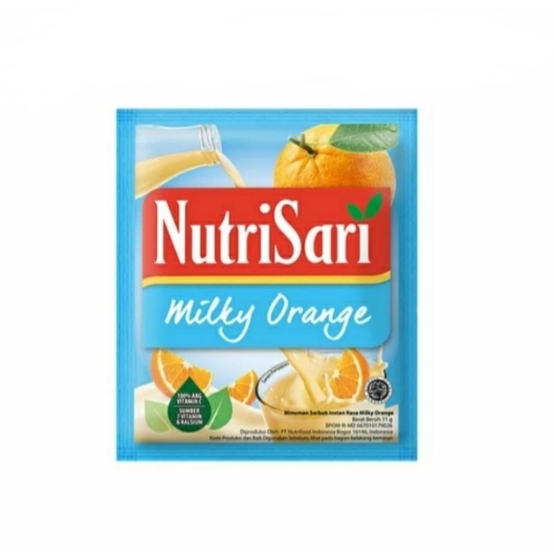 

NutriSari Milky Orange 1 renceng isi 10 sachet