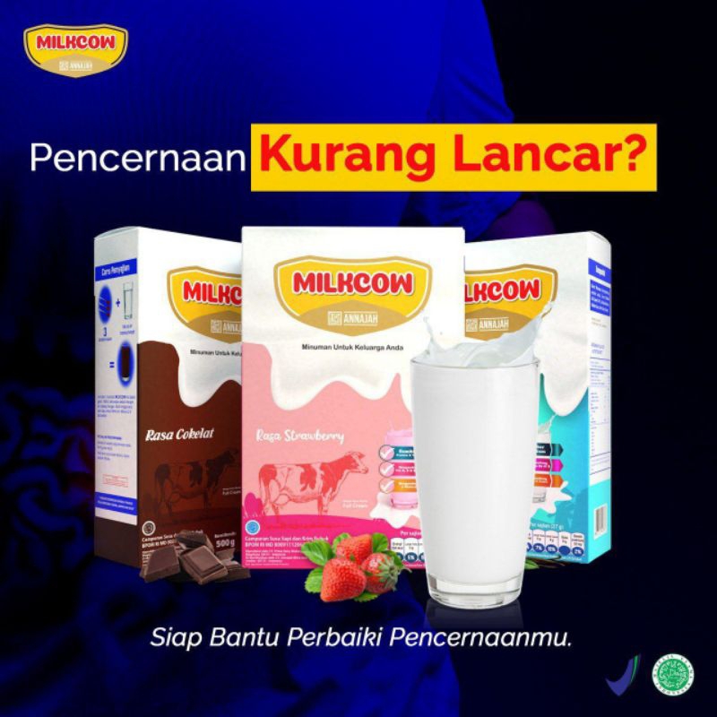 

SUSU MILKCOW DENGAN EXTRA WHEY PROTEIN Membantu Melancarkan Pencernaan Tubuh, BB Ideal & Nafsu Makan 500g