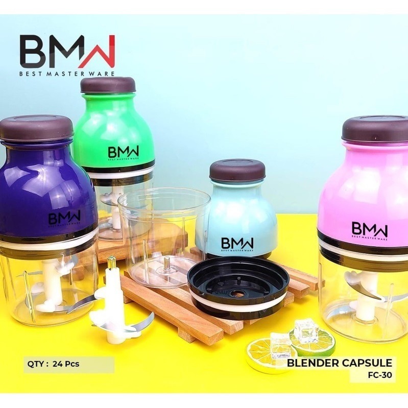 TSSJ Blender Kapsul Serbaguna BMW Mixer Portable | Food Chopper Penggiling Daging Buah Sayur MURAH