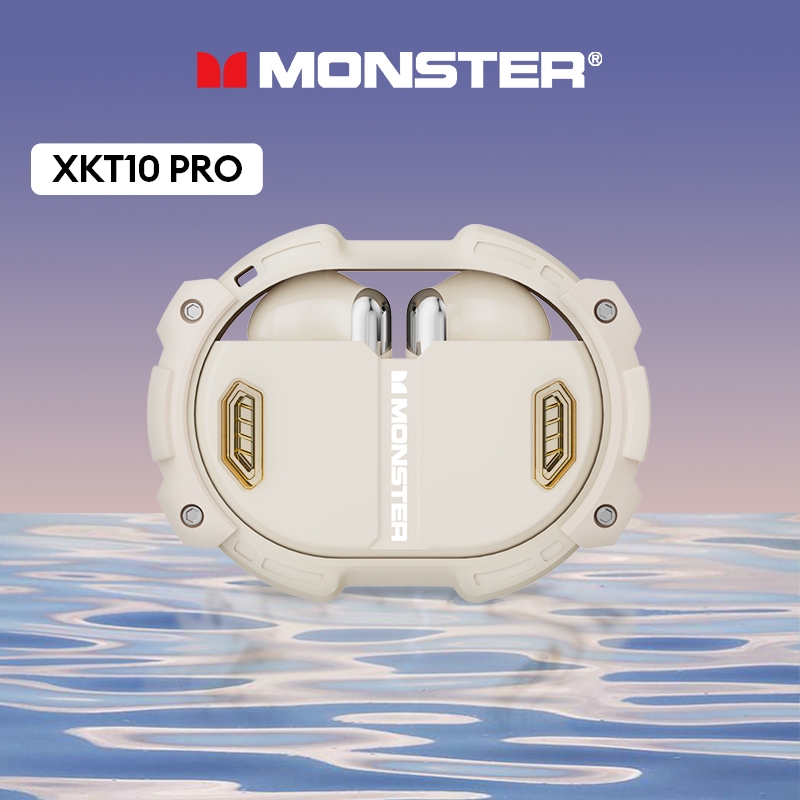 Monster XKT10 PRO Wireless Bluetooth Earphone V5.3  TWS Gaming Headset ENC Call Noise Reduction High Definition Stereo Sound Headphone With Mic