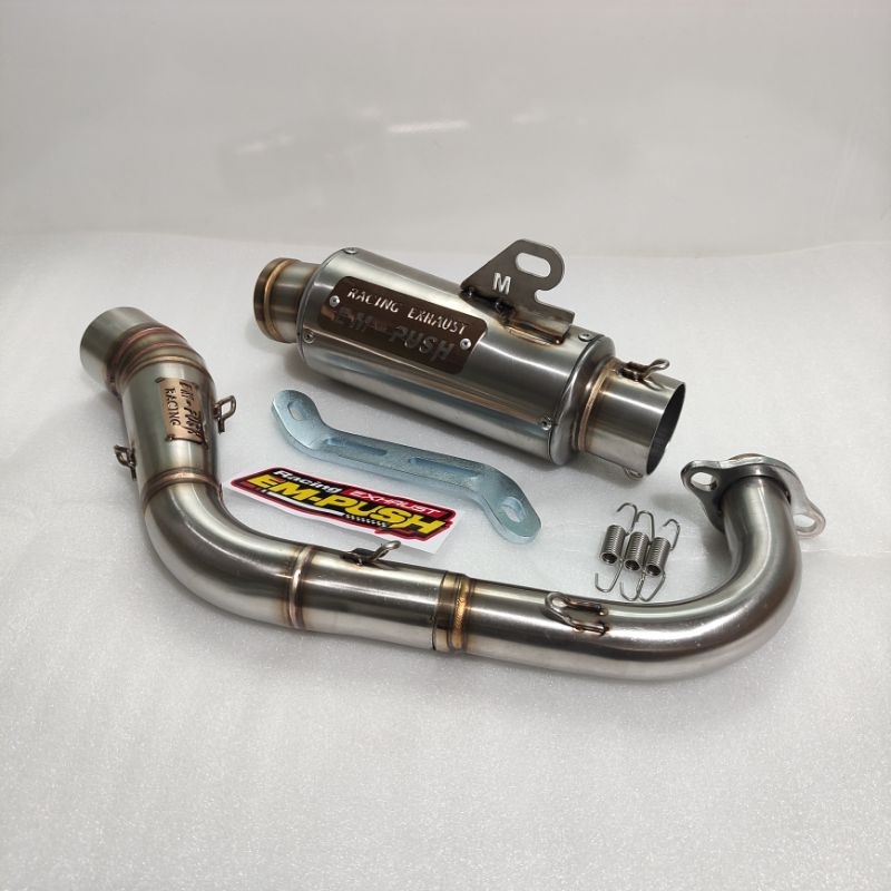 KNALPOT RACING EMPUSH EXHAUST YAMAHA MIO TYPE EM3 FFA ROADRACE 200CC
