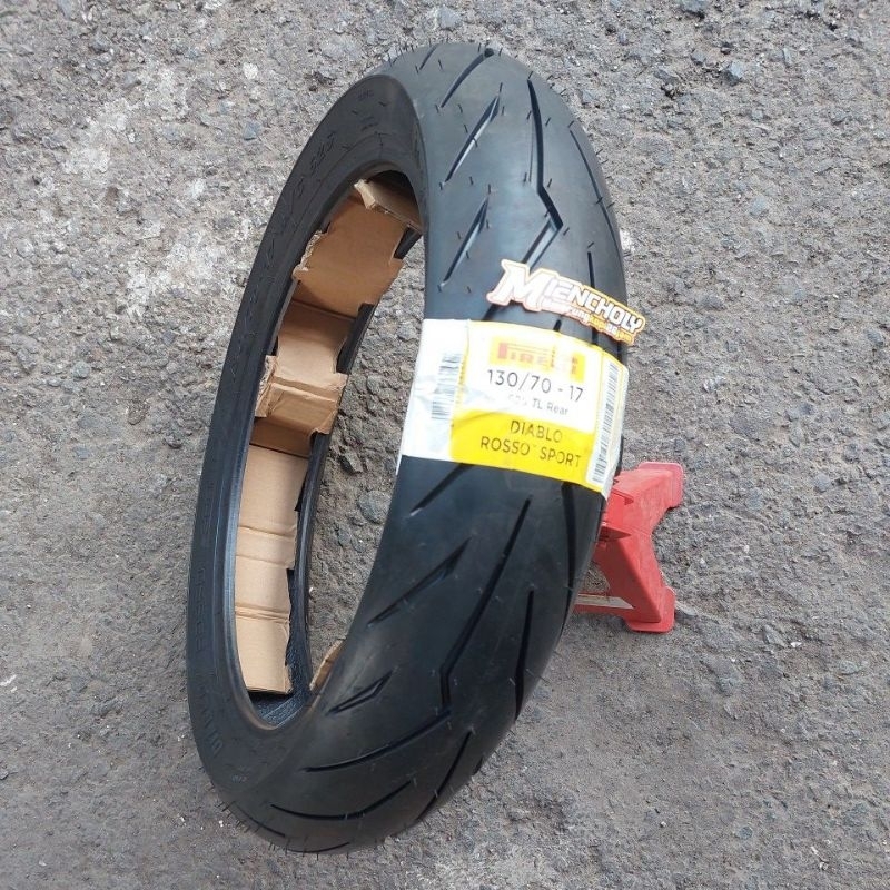 BAN PIRELLI DIABLO ROSSO SPORT RING 17 130 70 BAN LUAR PIRELLI DIABLO ROSSO SPORT13070 17