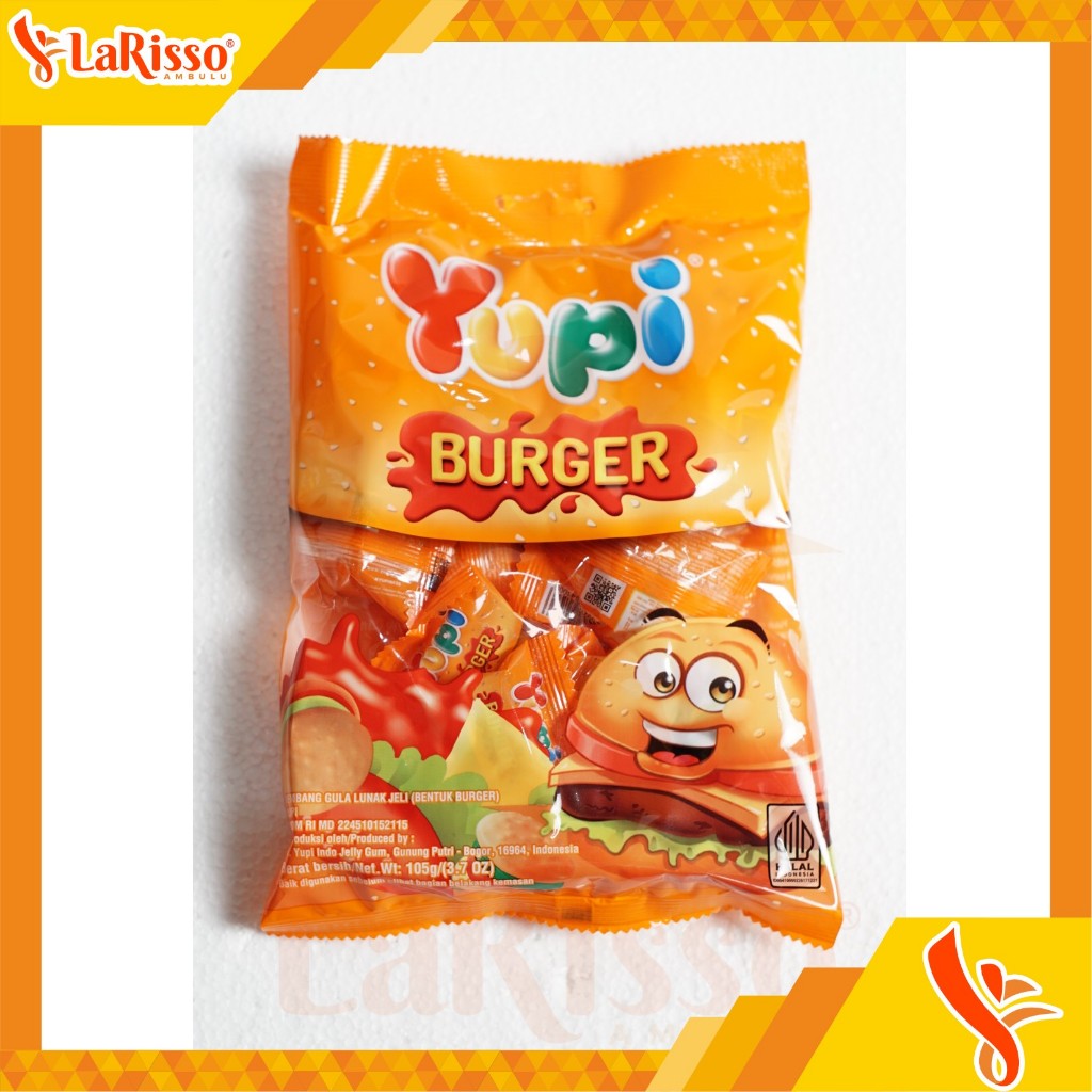 

YUPI GUMMY CAND 104GR MINI BURGER