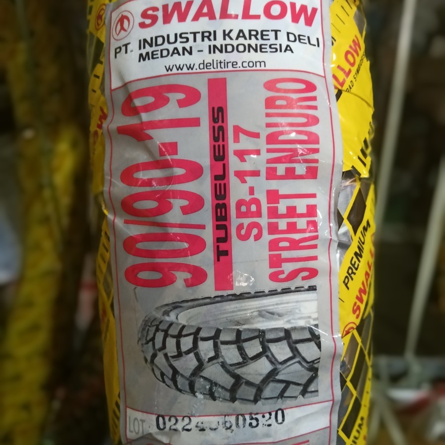 Paketan Ban SWALLOW 90/90-19 DEPAN & 110/90-16 BELAKANG SB 117 MOTOR KLX