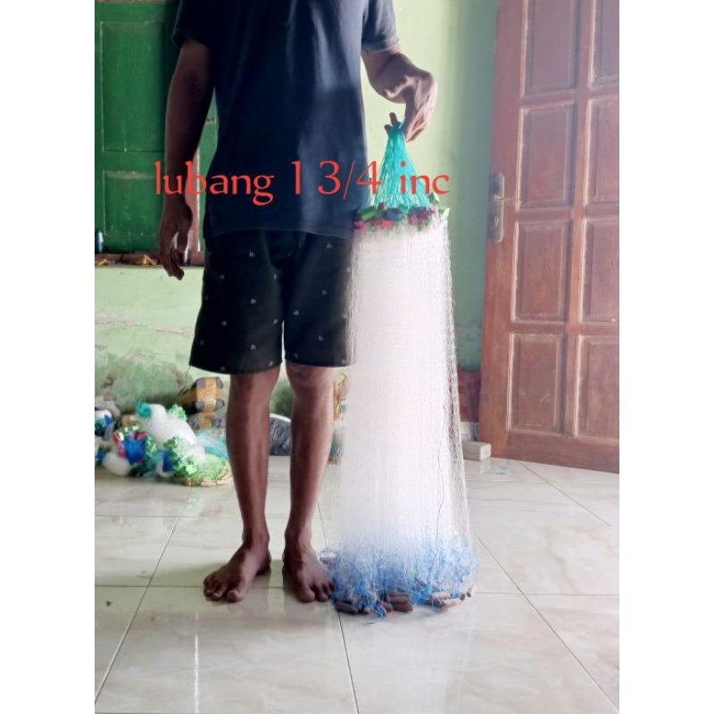 Jaring Ikan Siap pakai ~ senar 0.15 ~ panjang 10 meter