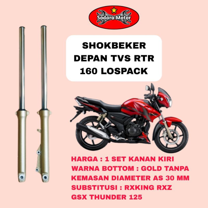 SHOKBREAKER SHOCKBREAKER SHOCK DEPAN TVS RTR 160 PNP SEGITIGA RXKING RXZ RXS GSX THUNDER 125 ORIGINA