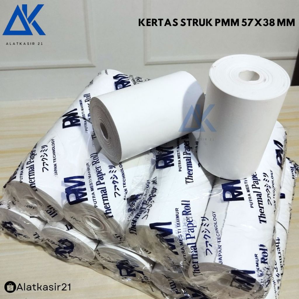 

Kertas Struk Thermal PMM 57x38 MM (1PAK) Kertas Kasir/EDC/SPBU