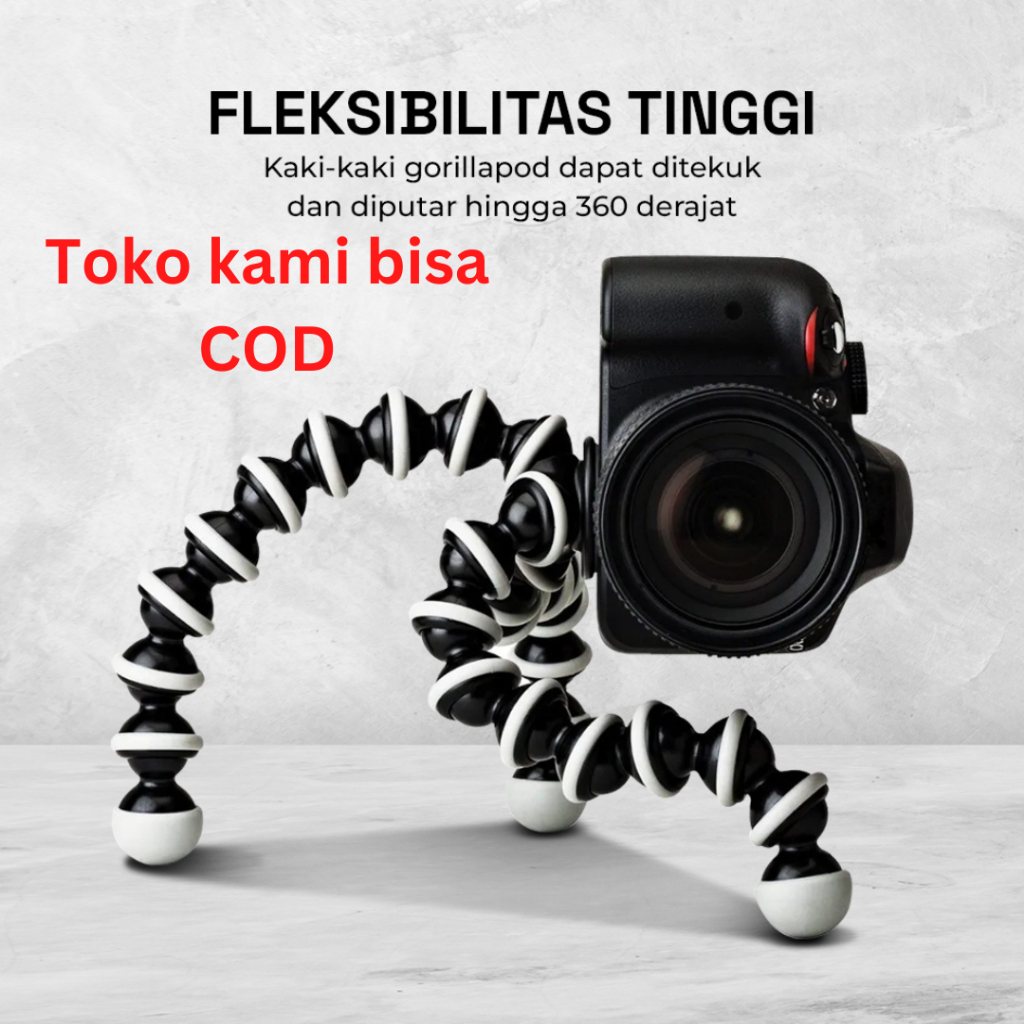 Large Flexible Tripod Hp Kamera DSLR 1/4 Screw Flexible Gorillapod Besar